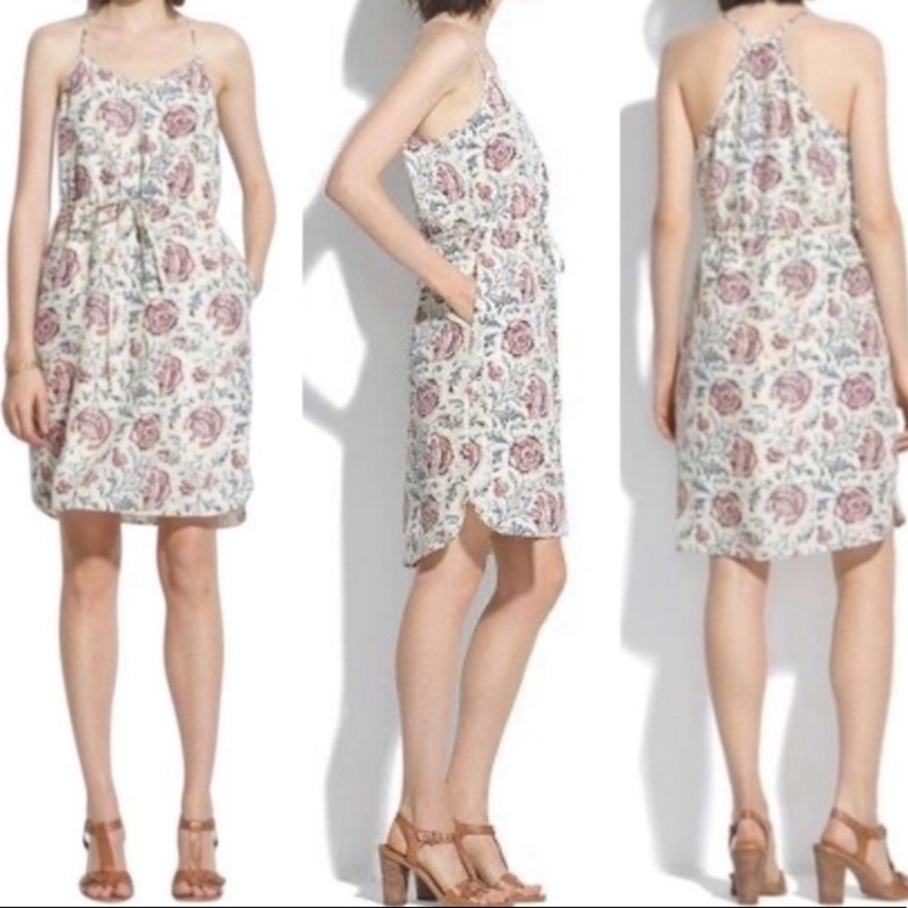 Madewell Daybreak Silk Dress In Turkish Garden 💐